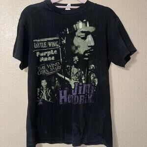 2009 Jimi Hendrix black band tee with Delta Pro Weight tag
